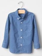Gap Checkered Shirt - Sailor Blue