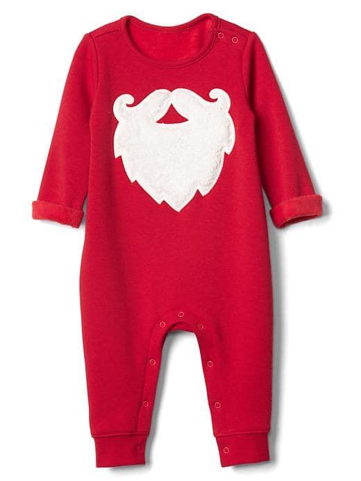 Gap Cozy Festive Graphic One Piece - Modern Red