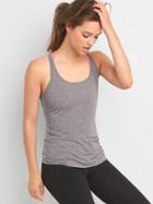 Gap Women Breathe Mesh Back Tank - New Heather Grey