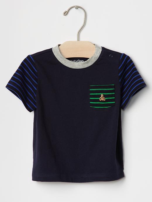 Gap Print Pocket Tee - Dark Night