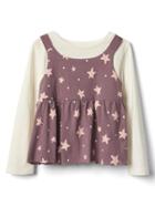 Gap 2 In 1 Print Tee - Ivory Frost
