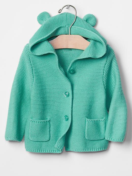 Gap Bear Sweater Hoodie - Bright Lake