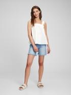Tie-back Babydoll Tank Top