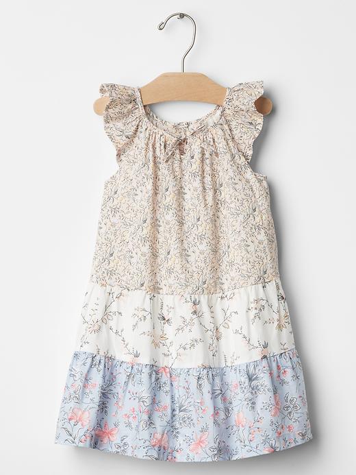 Gap Tiered Floral Flutter Dress - Floral Print