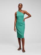 Rib One Shoulder Midi Dress