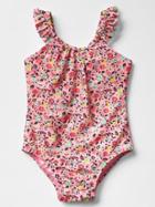 Gap Print Flutter Swim One Piece - Pink Floral