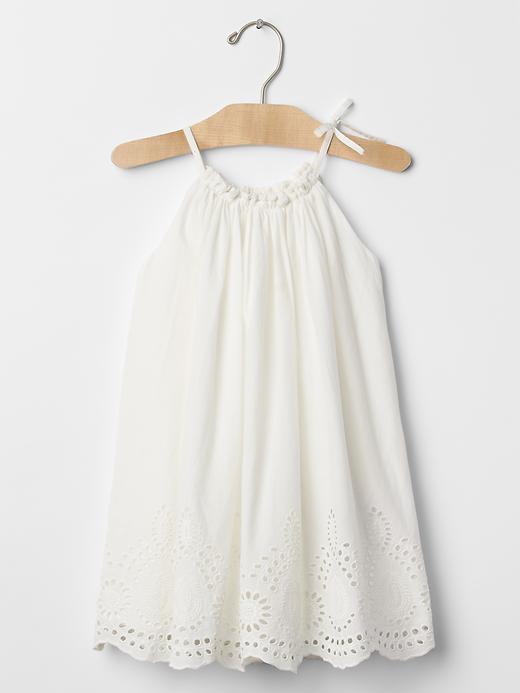 Gap Eyelet Border Dress - New Off White