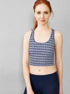 Gap Women Gapfit T Back Cropped Tank- Blue Print