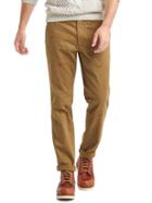 Gap Men Vintage Wash Embroidered Slim Fit Khakis - Palomino Brown