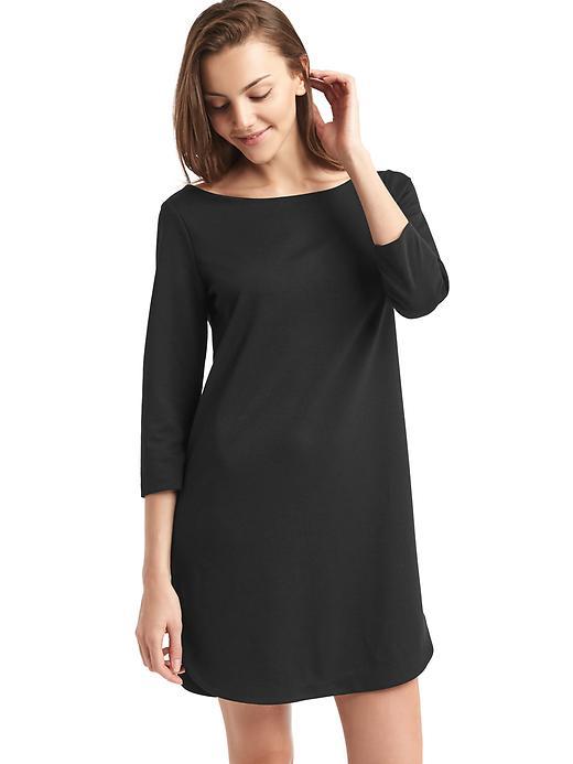 Gap Women Boatneck Shift Dress - True Black