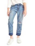 Gap Women Destructed Girlfriend Jeans - Denim
