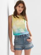 Gap Women Tie Dye Logo Tank - Tie Dye