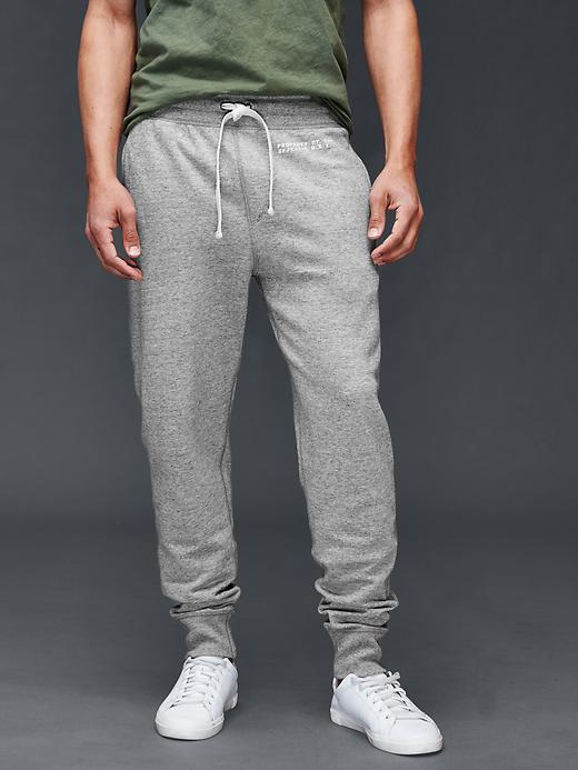 Gap Men Military Logo Sweats - Heather Grey