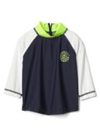 Gap Swim Club Long Sleeve Baseball Rashguard - Dark Night