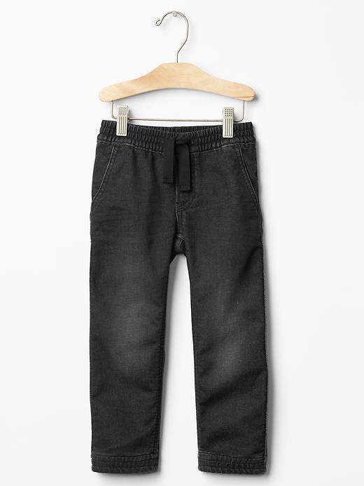 Gap 1969 Super Soft Denim Joggers - Black Denim