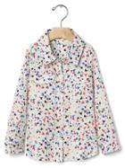 Gap Confetti Heart Button Shirt - Hearts