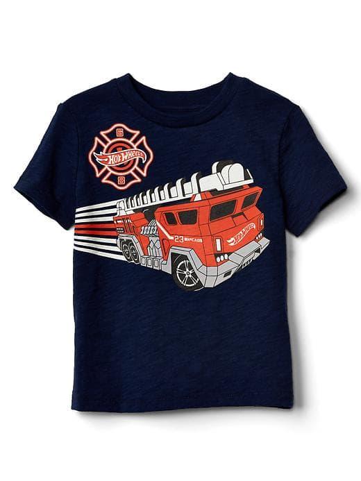 Gap Babygap &#124 Hot Wheel Glow In The Dark Tee - Elysian Blue