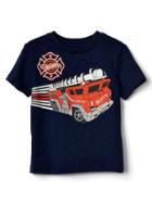 Gap Babygap &#124 Hot Wheel Glow In The Dark Tee - Elysian Blue