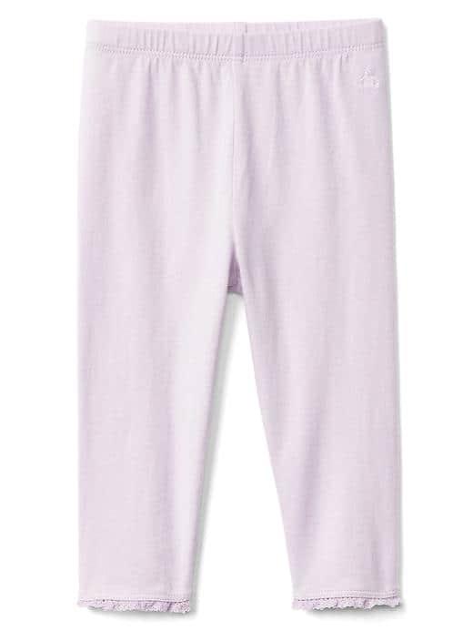 Gap Lace Trim Leggings - Classic Lavender