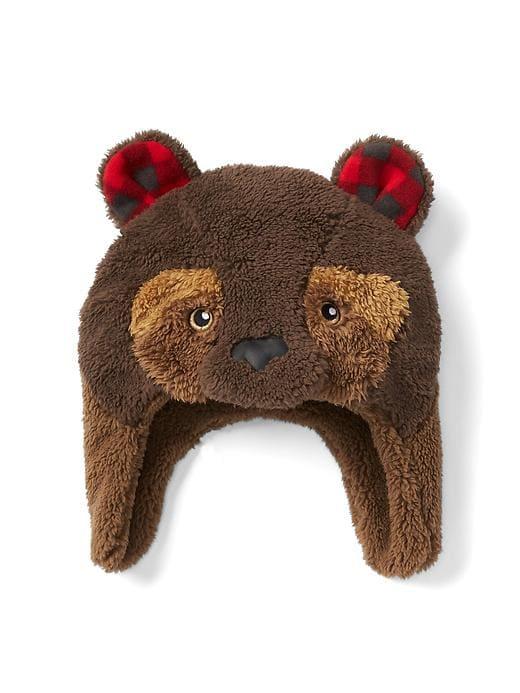 Gap Pro Fleece Bear Trapper Hat - Brown