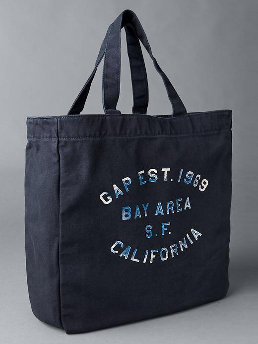 Gap Women Large Logo Tote Bag - True Indigo
