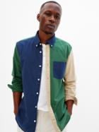 Colorblock Oxford Shirt