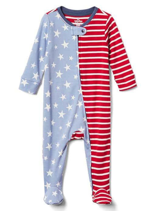 Gap Americana Footed Zip One Piece - Pepper Red