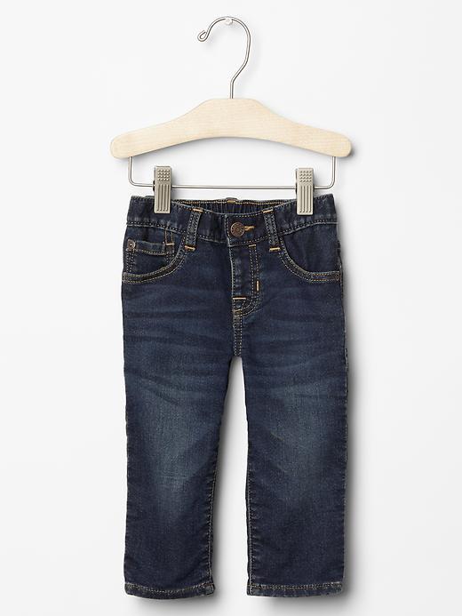 Gap 1969 Knit Pull On Straight Jeans - Denim