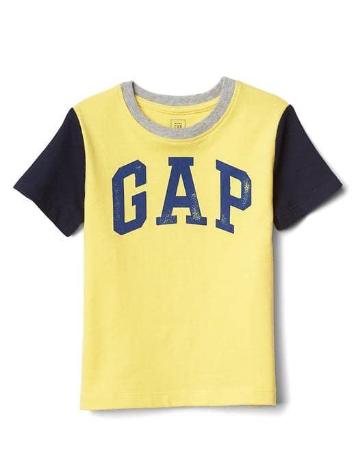 Gap Logo Colorblock Short Sleeve Tee - Lemon Drop
