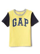 Gap Logo Colorblock Short Sleeve Tee - Lemon Drop