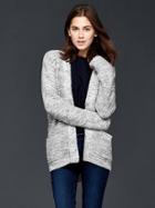 Gap Wool Wrap Sweater - Light Grey