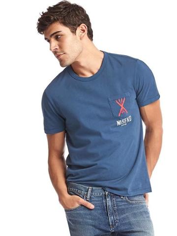 Gap Men Niseko Graphic Pocket Tee - Night