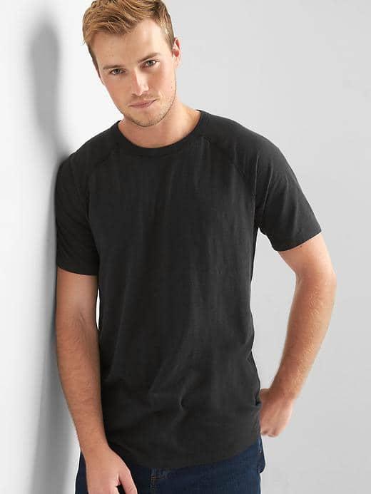 Gap Women Slub Jersey Crewneck Tee - Moonless Night
