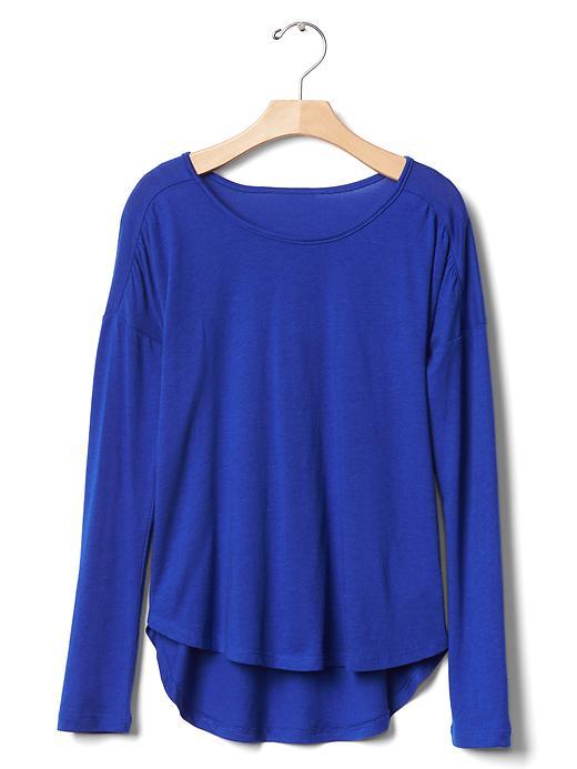 Gap Shirred Hi Lo Tee - Bente Blue