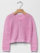 Gap Pointelle Zig Zag Cardigan - Purple Hydrangea