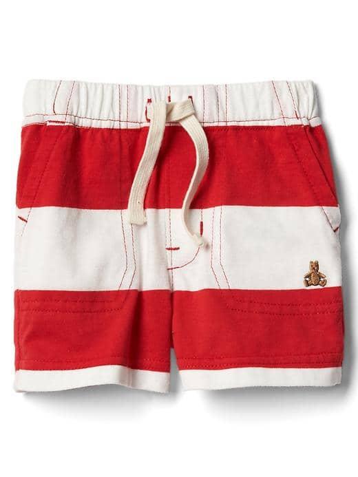 Gap Stripe Shorts - Pure Red