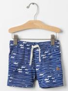 Gap Printed Pull On Shorts - Royal Blue