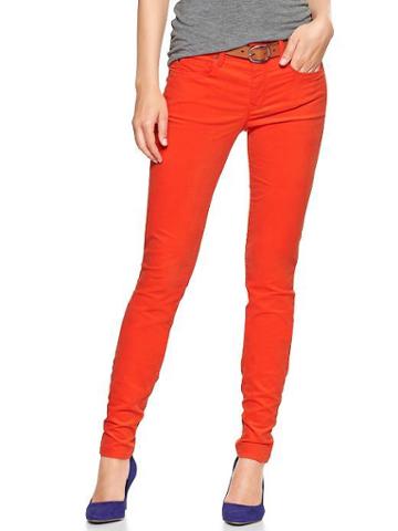 Gap 1969 Legging Cords - Lava Orange