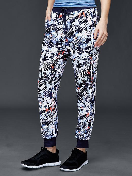 Gap Women Studio Stripe Panel Joggers - Multi Logo