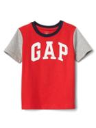 Gap Logo Colorblock Short Sleeve Tee - Pure Red