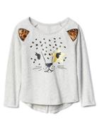 Gap Foil Animal Hi Lo Tee - Cheetah
