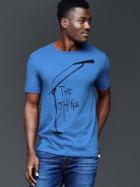 Gap Men The Shins Graphic T Shirt - Baltic Blue