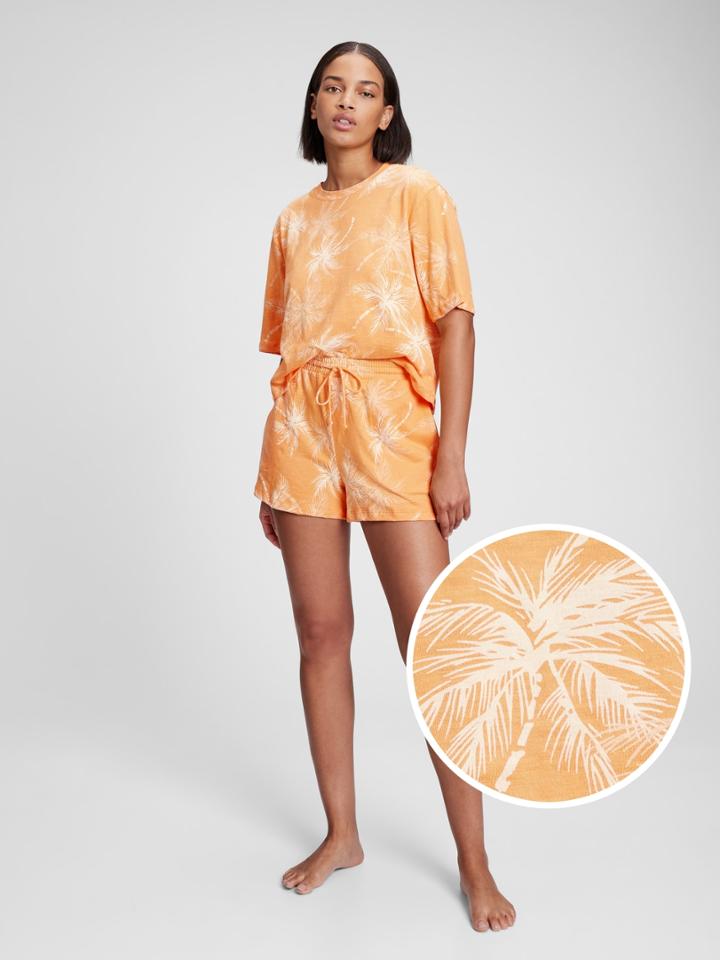 Cotton Slub Jersey Sleep Shorts