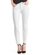 Gap Women Mid Rise Curvy True Skinny Jeans - White