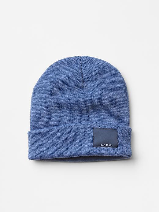Gap Men Solid Foldover Beanie - Chrome Blue