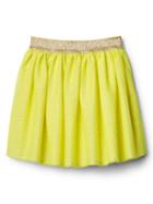 Gap Shimmer Neon Tulle Skirt - Lemon Tonic Neon