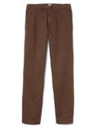 Gap Men Vintage Wash Slim Fit Chinos Stretch - Carob Brown