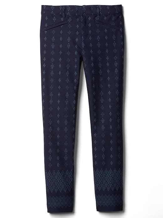 Gap Women Bi Stretch Skinny Ankle Pants - Navy Diamond