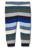 Gap Stripe Garter Pants - Blue Stripe