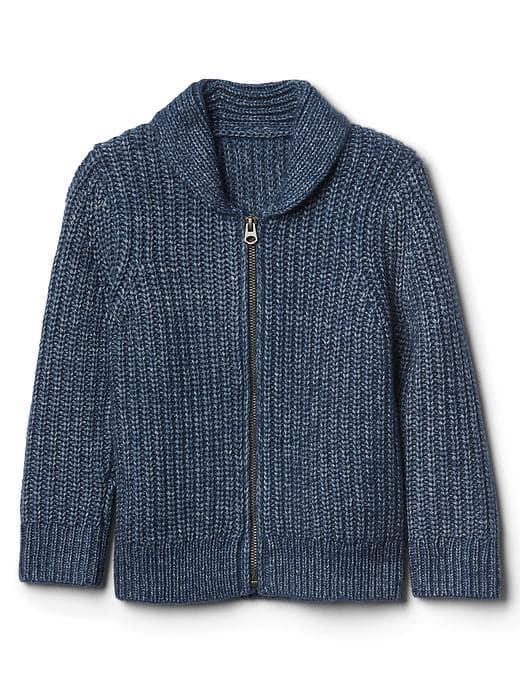 Gap Shawl Zip Cardigan - Elysian Blue